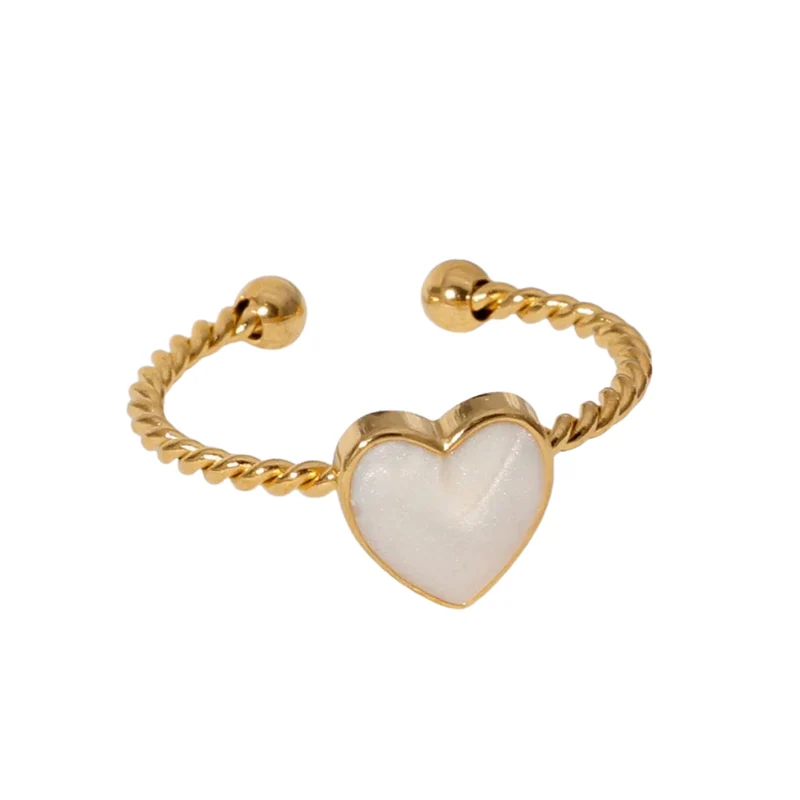Bague Coeur Torsadé