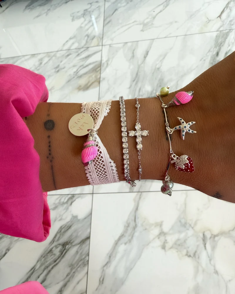 BRACELET "CROSS RIVIERA MINI"