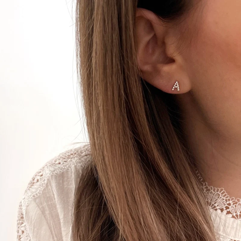 Mono boucle "Muse" plaqué or