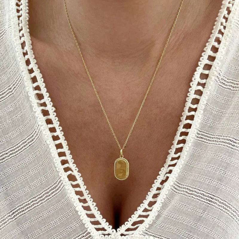 Pendentif "Jodi" plaqué or