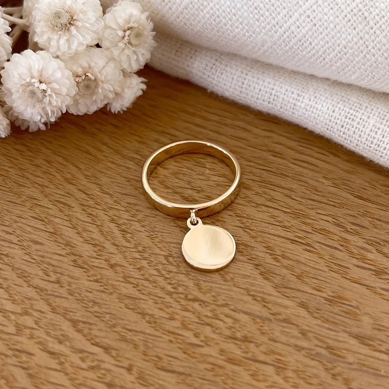 Bague "Esna" plaqué or