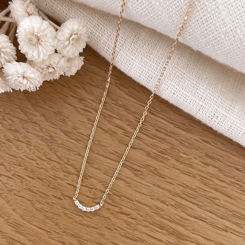 Collier "Saja" plaqué or