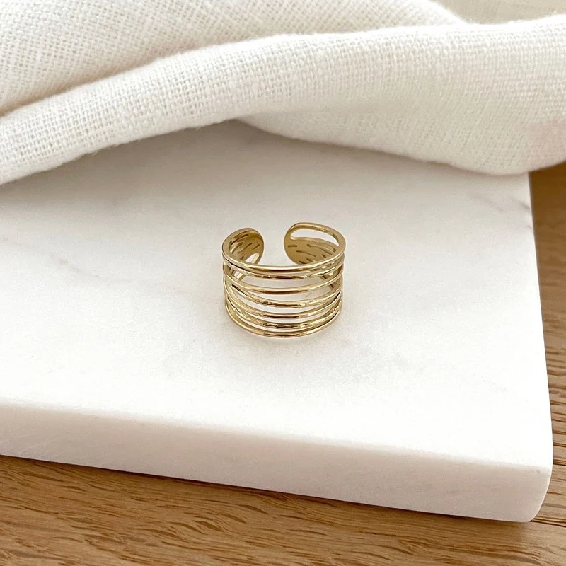 Bague "Sevane" acier