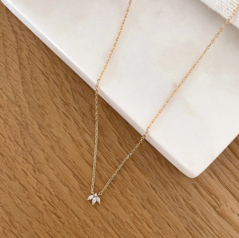 Collier "Maelee" plaqué or