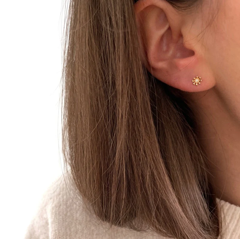 Boucles d'oreilles "Sonia" plaqué or