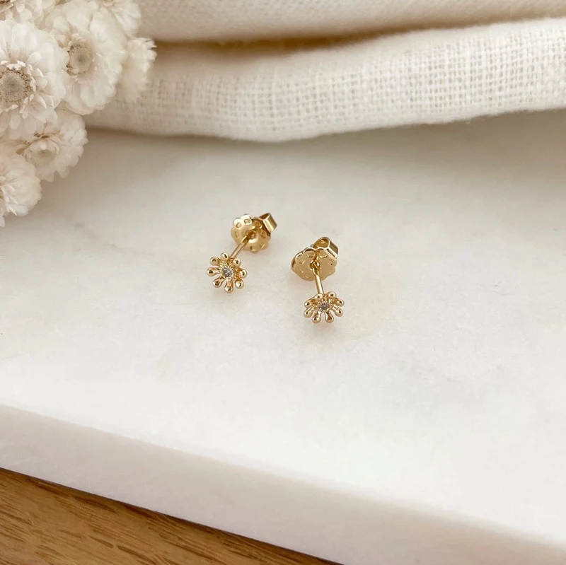 Boucles d'oreilles "Sonia" plaqué or