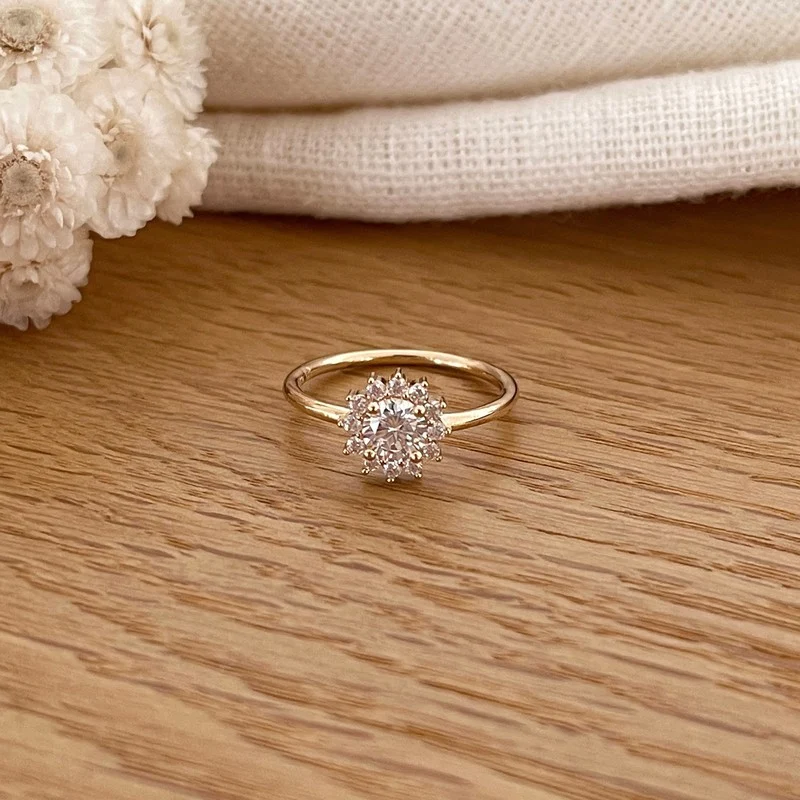 Bague "Sixtine" plaqué or