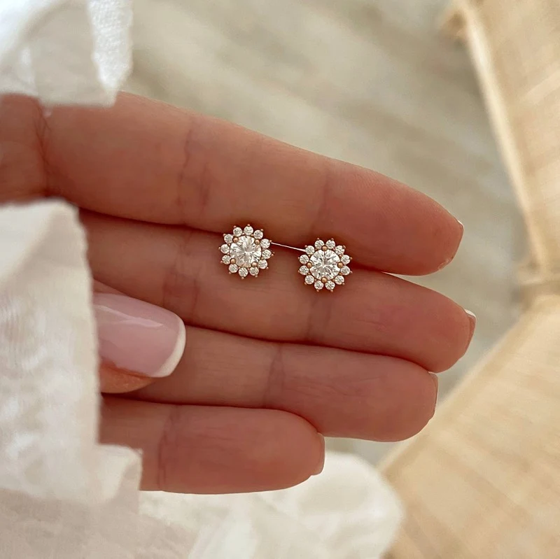 Boucles d'oreilles "Sixtine" plaqué or