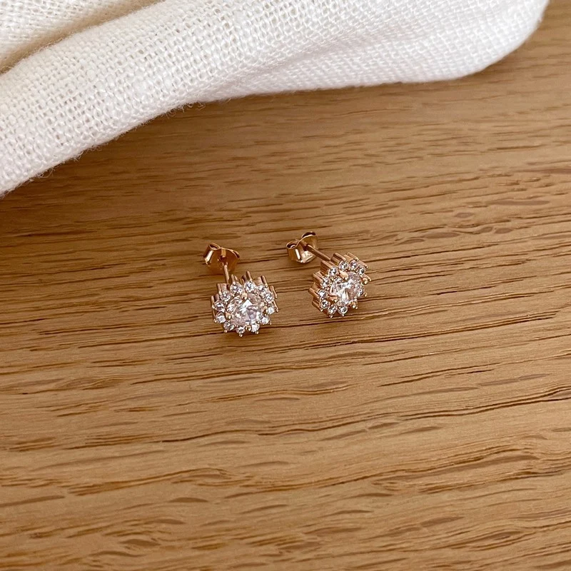 Boucles d'oreilles "Sixtine" plaqué or