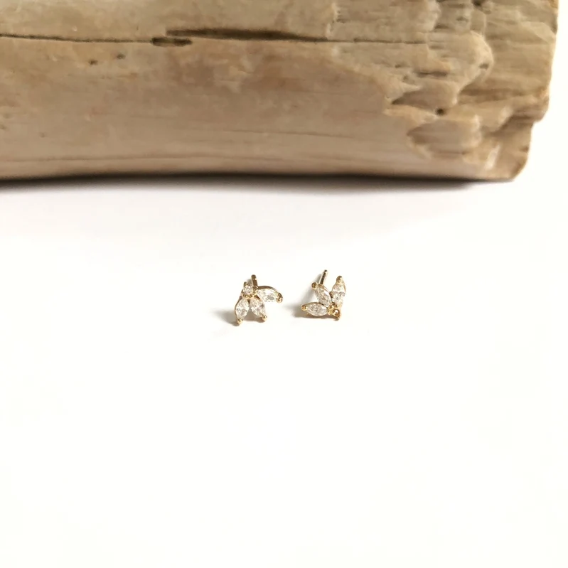 Boucles d'oreilles "Maelee" plaqué or