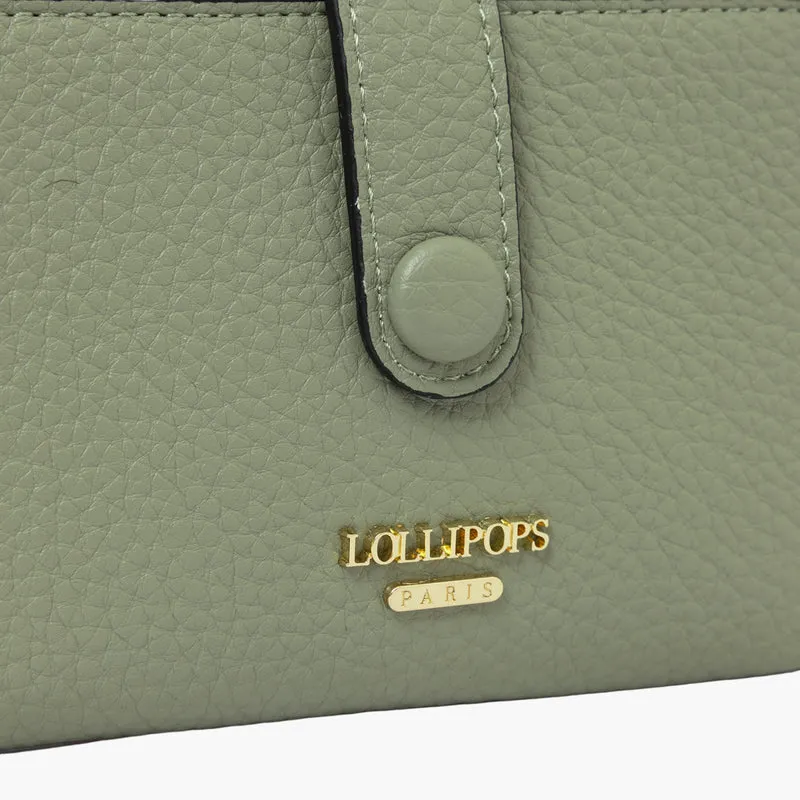 Portefeuille vert aqua Soni