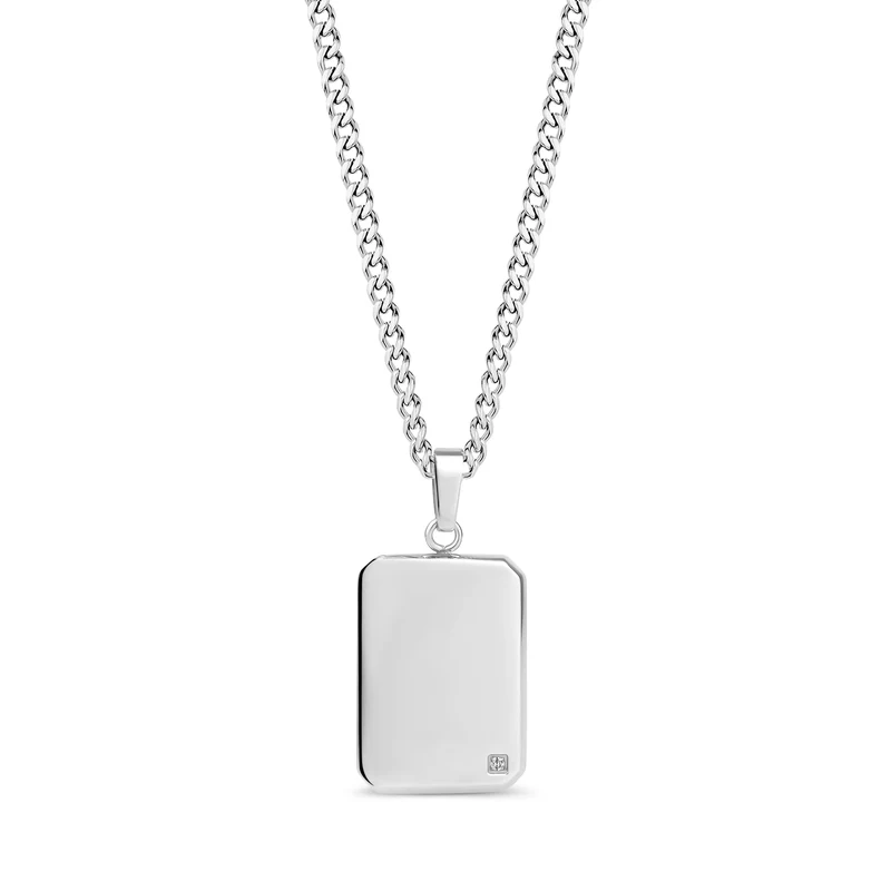 plaque d'identité Lab Grown Diamond