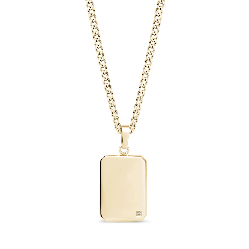 plaque d'identité Lab Grown Diamond