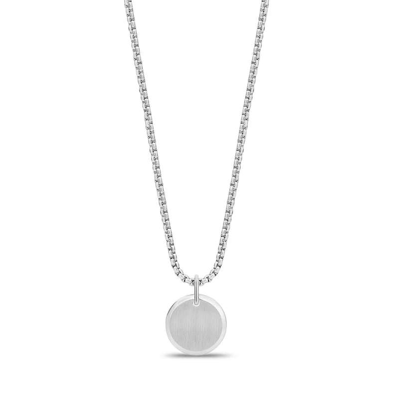 Pendentif rond à bord biseauté