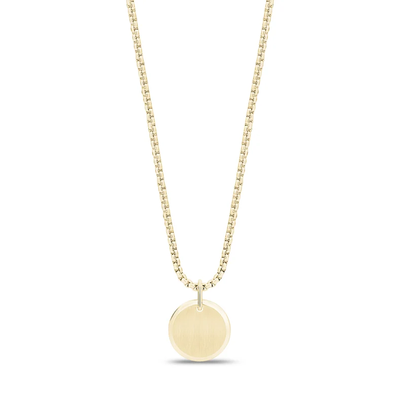 Pendentif rond à bord biseauté