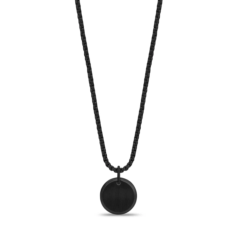Pendentif rond à bord biseauté