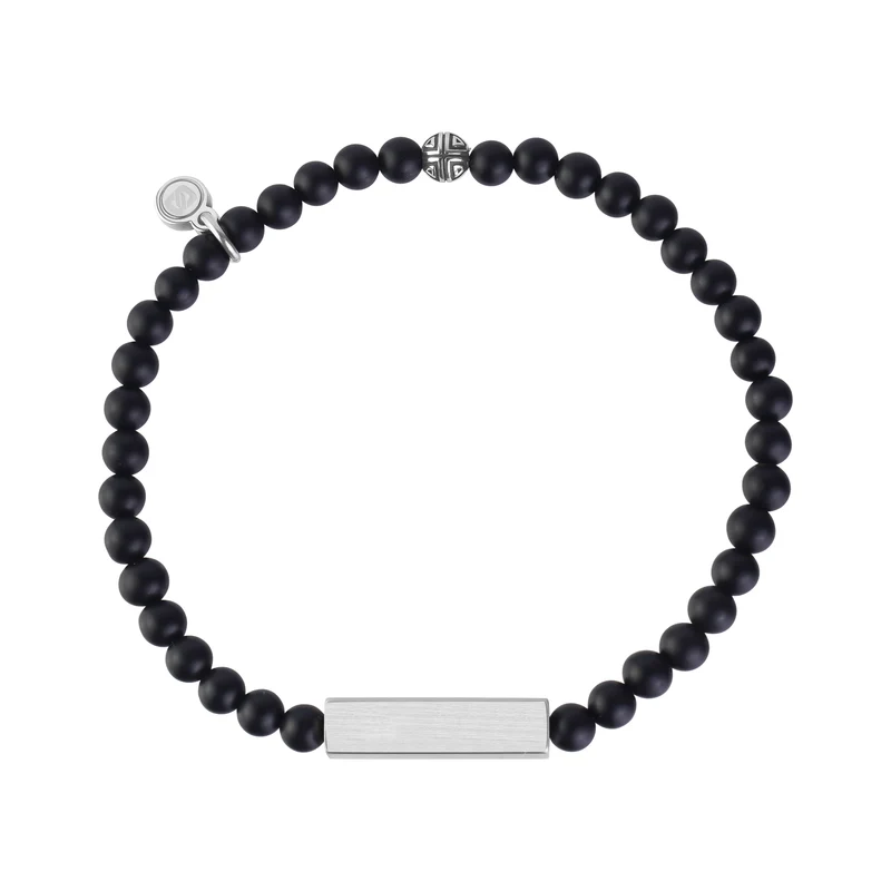 Bracelet de perles rectangulaires - 4MM