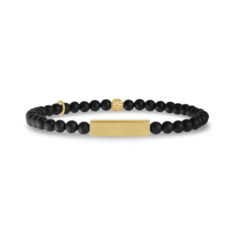 Bracelet de perles rectangulaires - 4MM