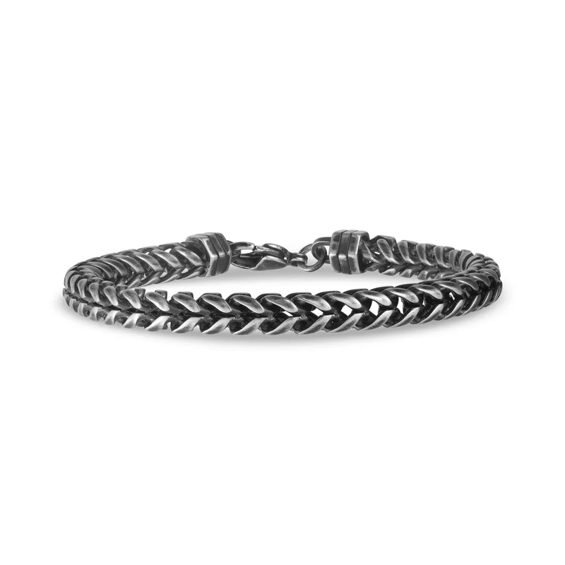 Bracelet à maillons Franco oxydés