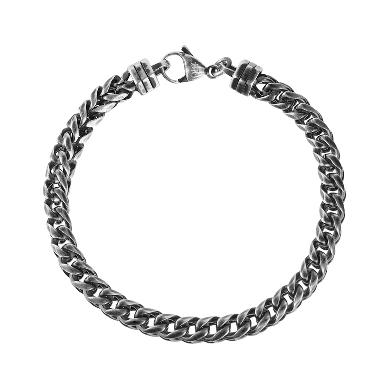 Bracelet à maillons Franco oxydés
