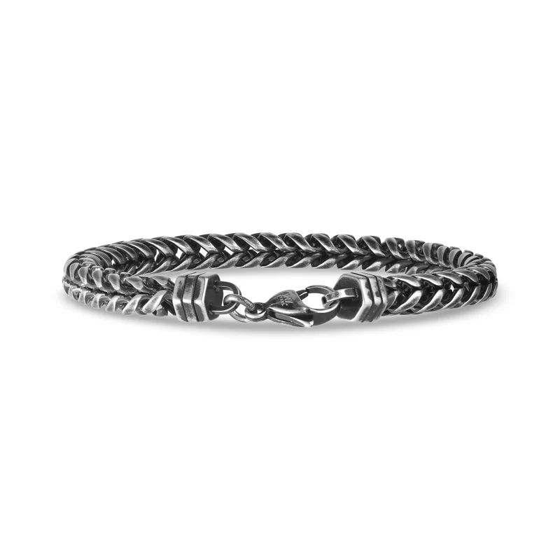 Bracelet à maillons Franco oxydés