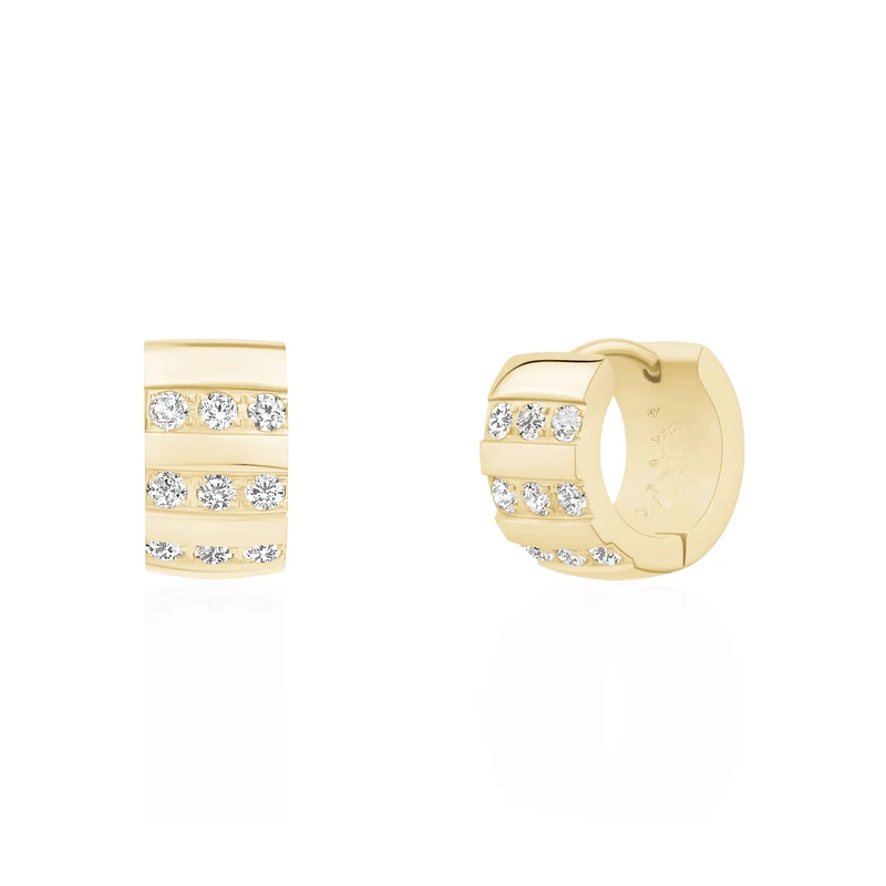 Boucles d'oreilles Huggie Bold Ice - 7MM
