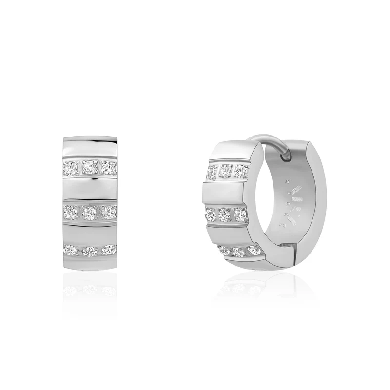Boucles d'oreilles Huggie Bold Ice - 5MM