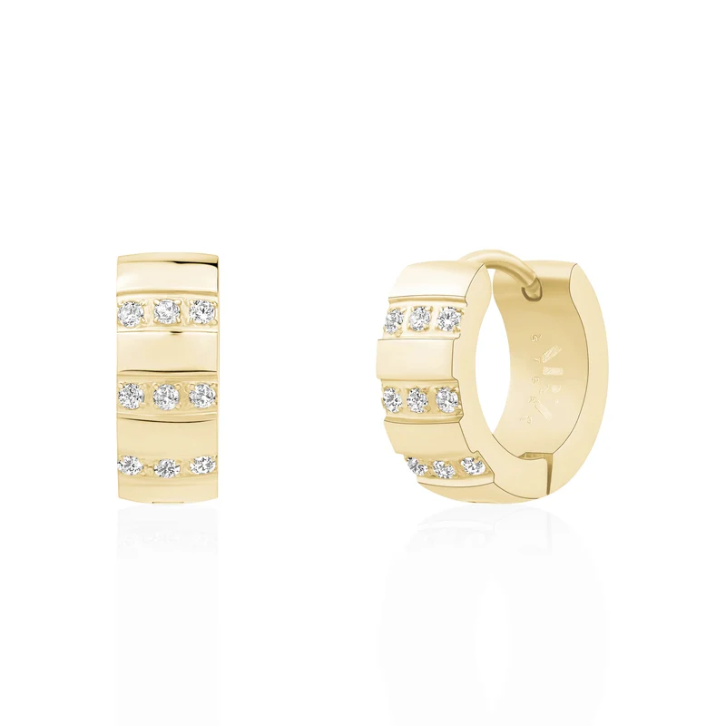 Boucles d'oreilles Huggie Bold Ice - 5MM