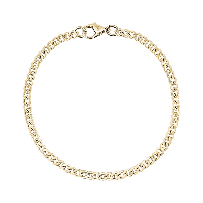 Bracelet à maillons cubains de 3,5 mm