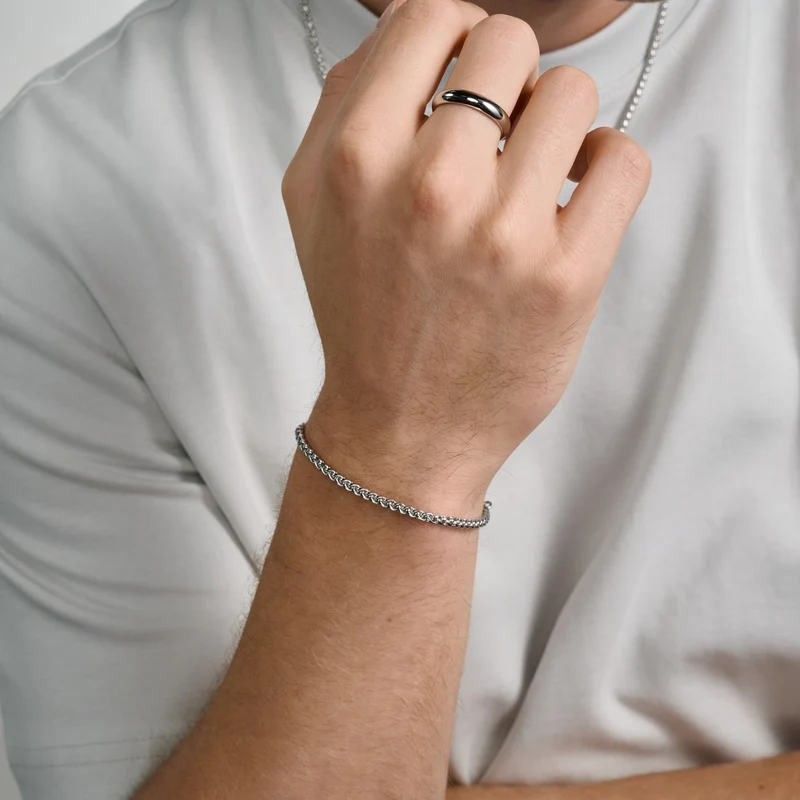 Bracelet en chaîne de blé de 3 mm