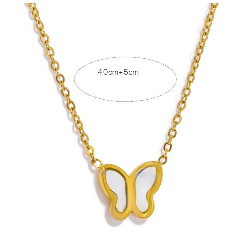 Collier Papillon Nacre