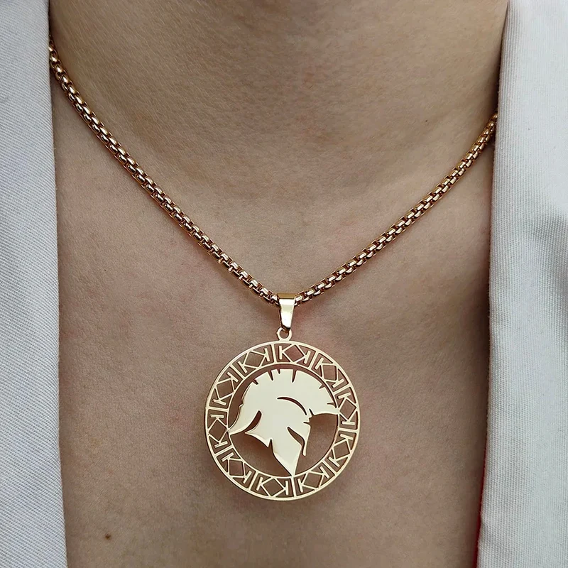 Collier Pendentif Spartan Soldat
