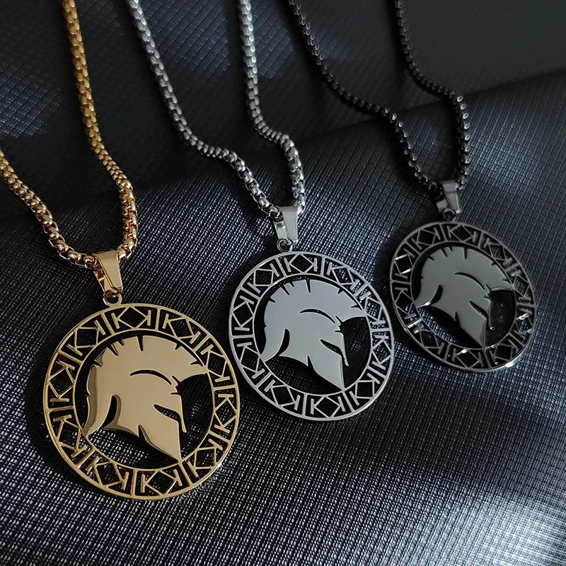 Collier Pendentif Spartan Soldat