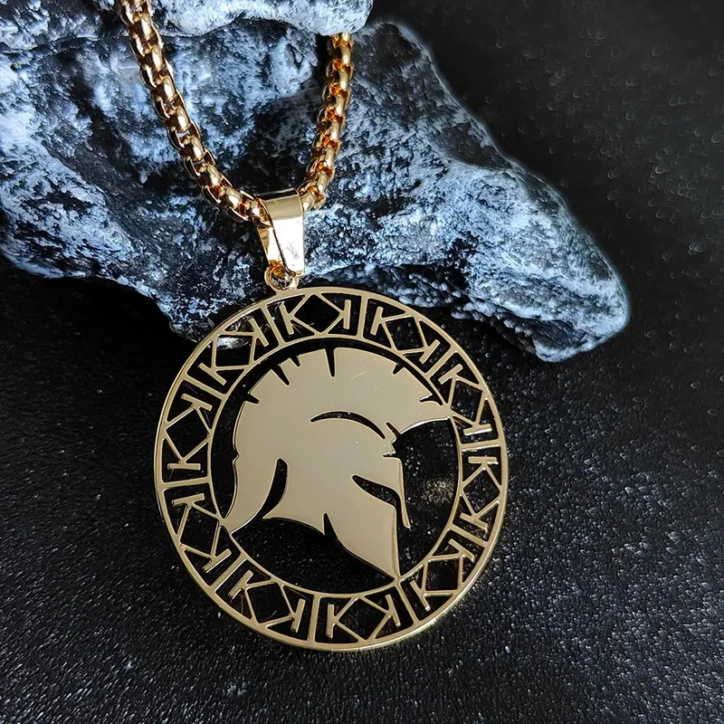 Collier Pendentif Spartan Soldat