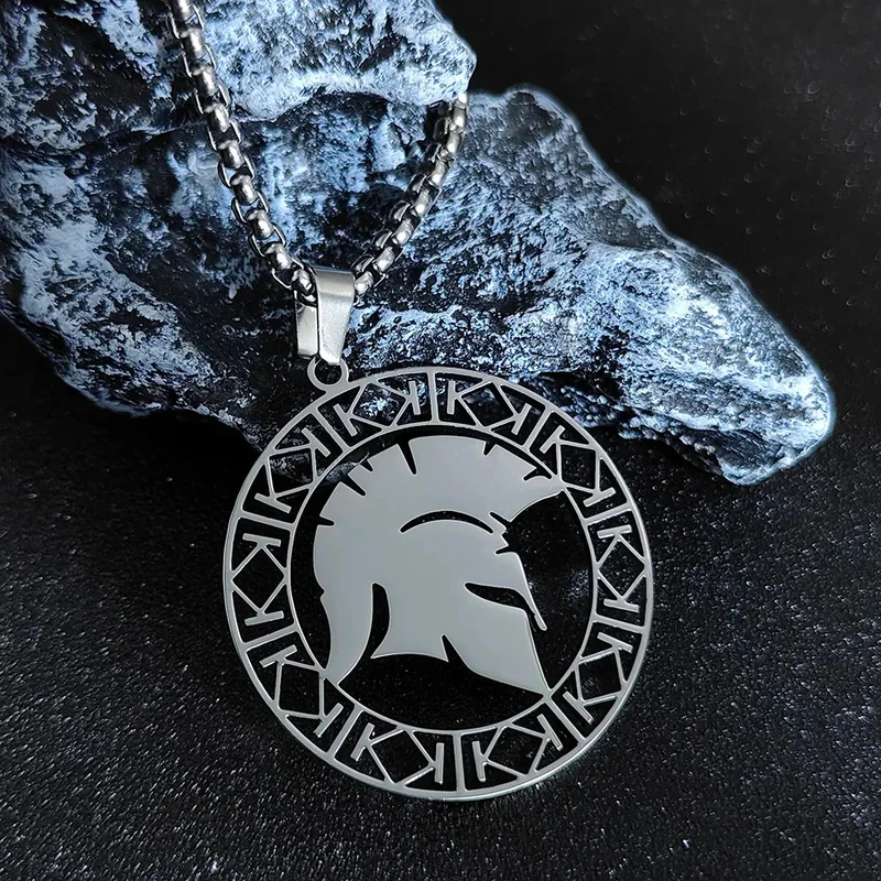 Collier Pendentif Spartan Soldat