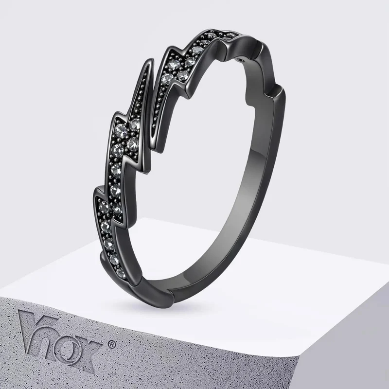 Bague Éclair Noir