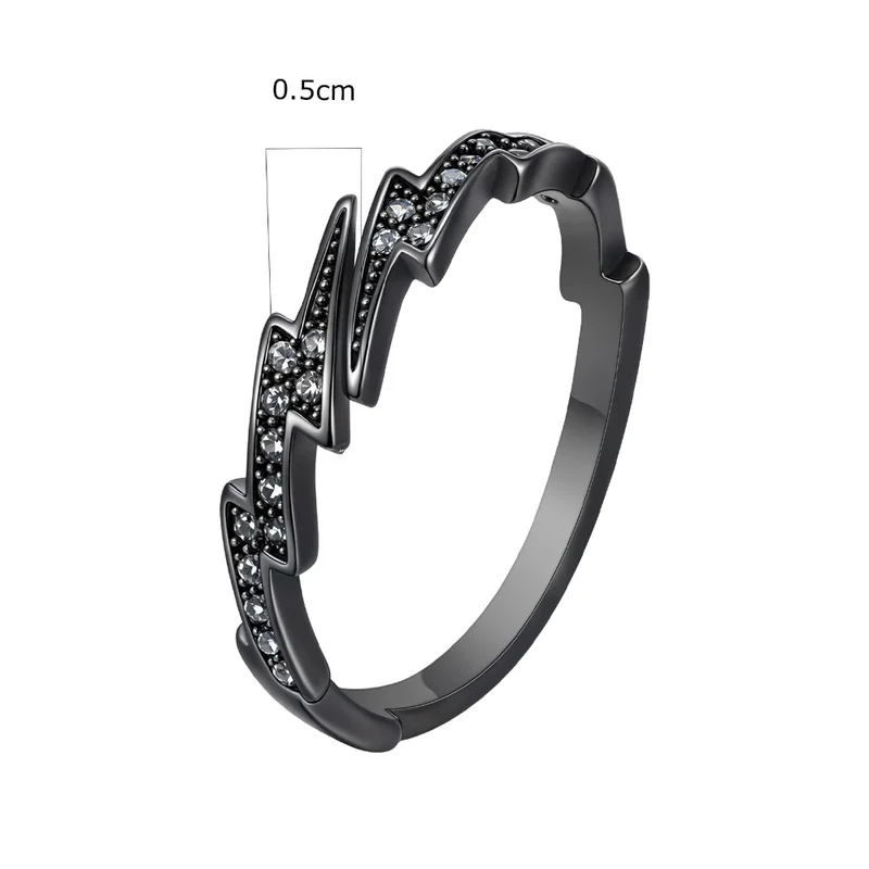 Bague Éclair Noir