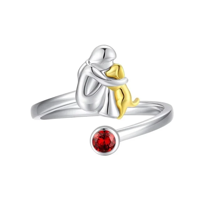 Bague Chien Amour