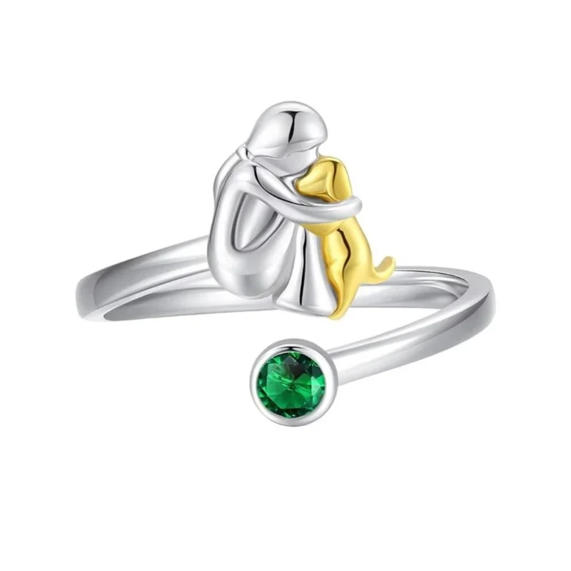 Bague Chien Amour