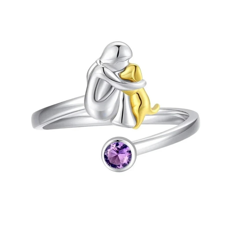 Bague Chien Amour