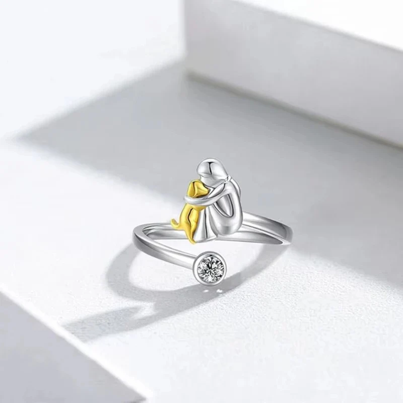 Bague Chien Amour