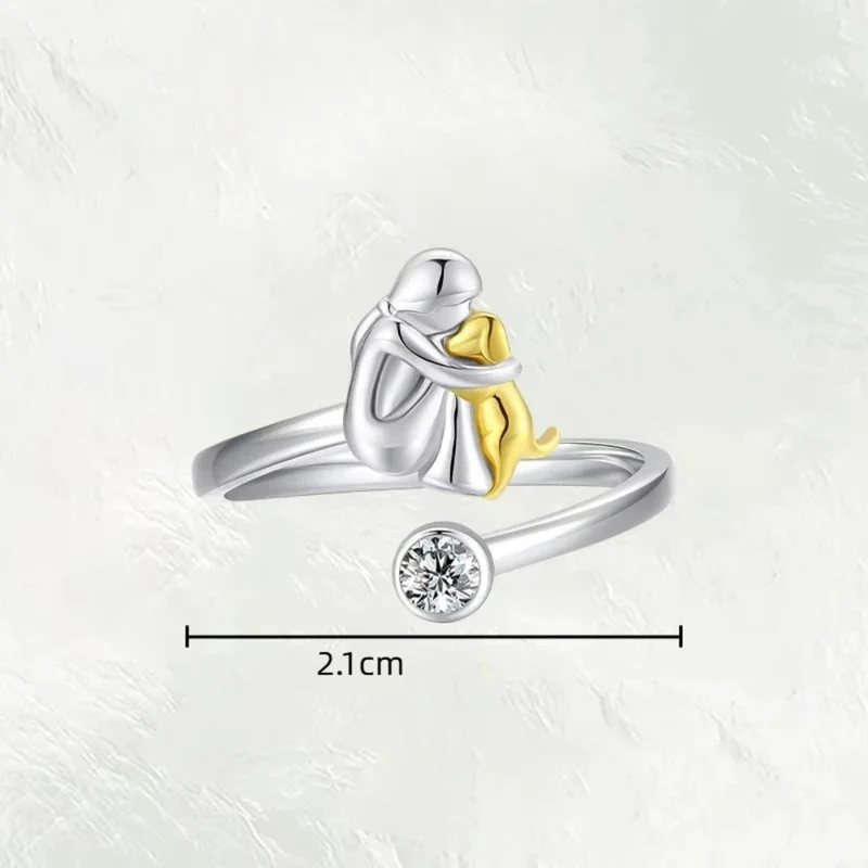 Bague Chien Amour