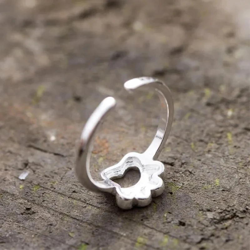 Bague Patte de Chien Rose