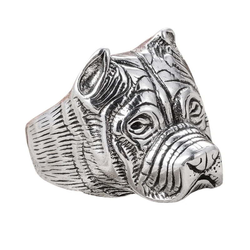 Bague Tête de Pittbull