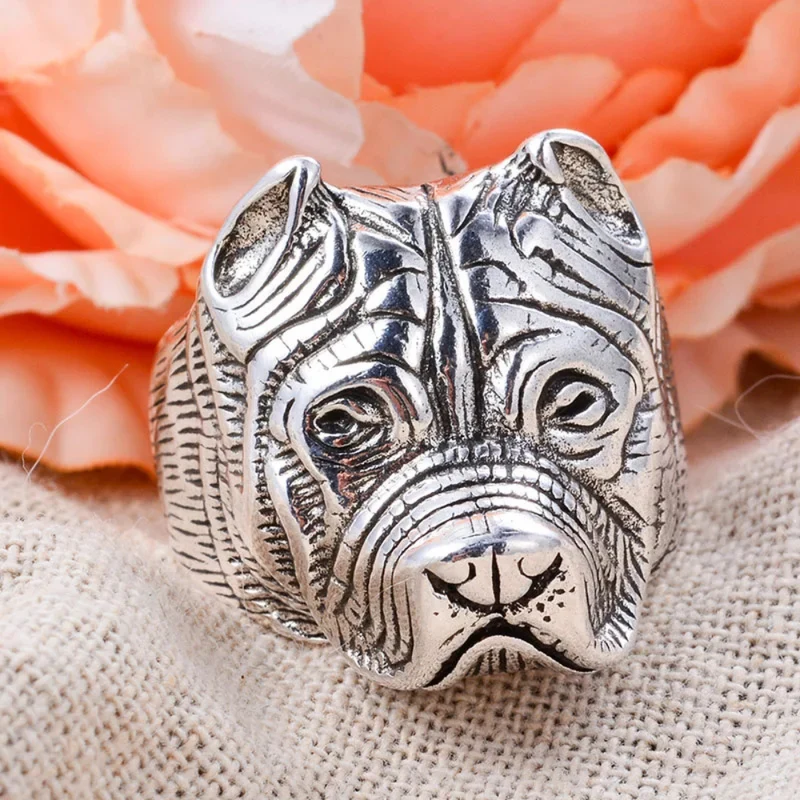 Bague Tête de Pittbull