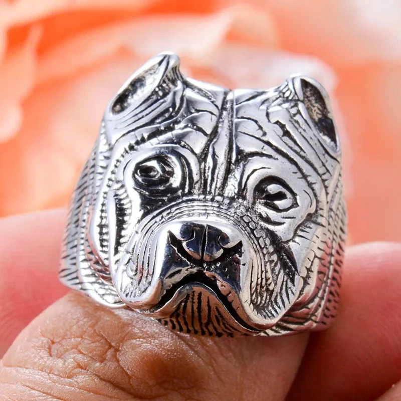 Bague Tête de Pittbull