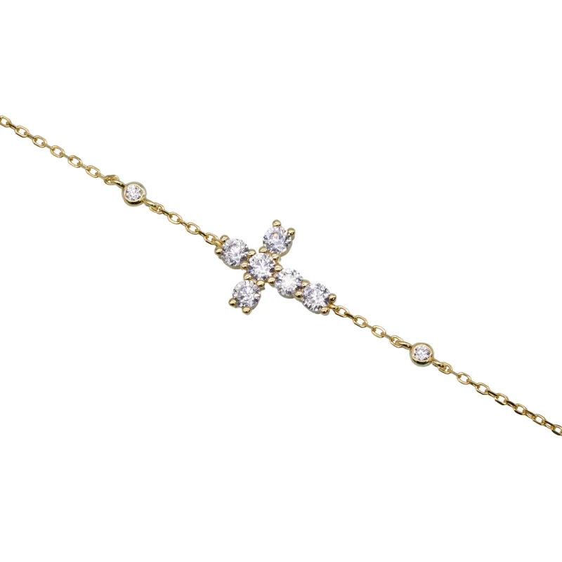 BRACELET "CROSS RIVIERA MINI"