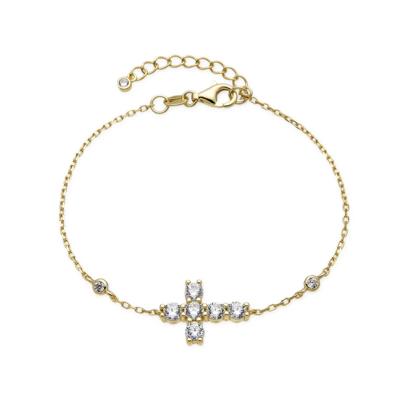 BRACELET "CROSS RIVIERA MINI"