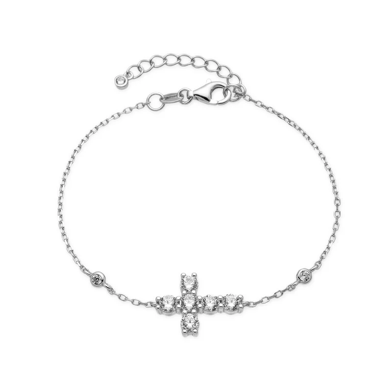 BRACELET "CROSS RIVIERA MINI"