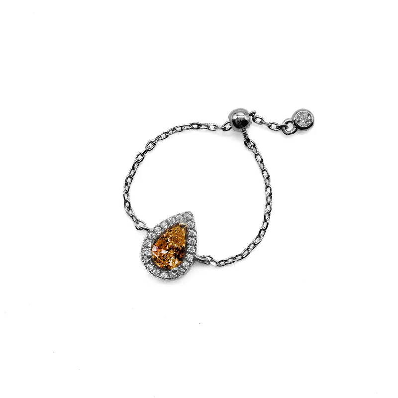 BAGUE "JAIPUR COLOR REGLABLE" ARGENT